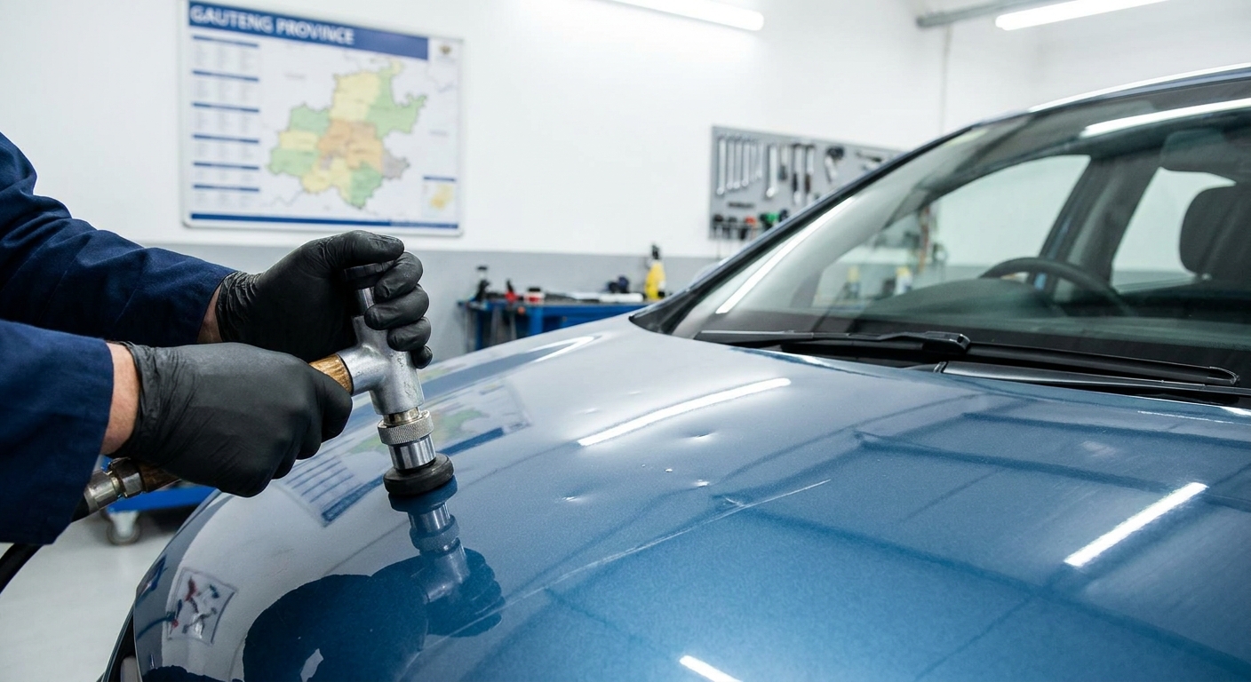 Scratch and dent repair for hail damage in Gauteng