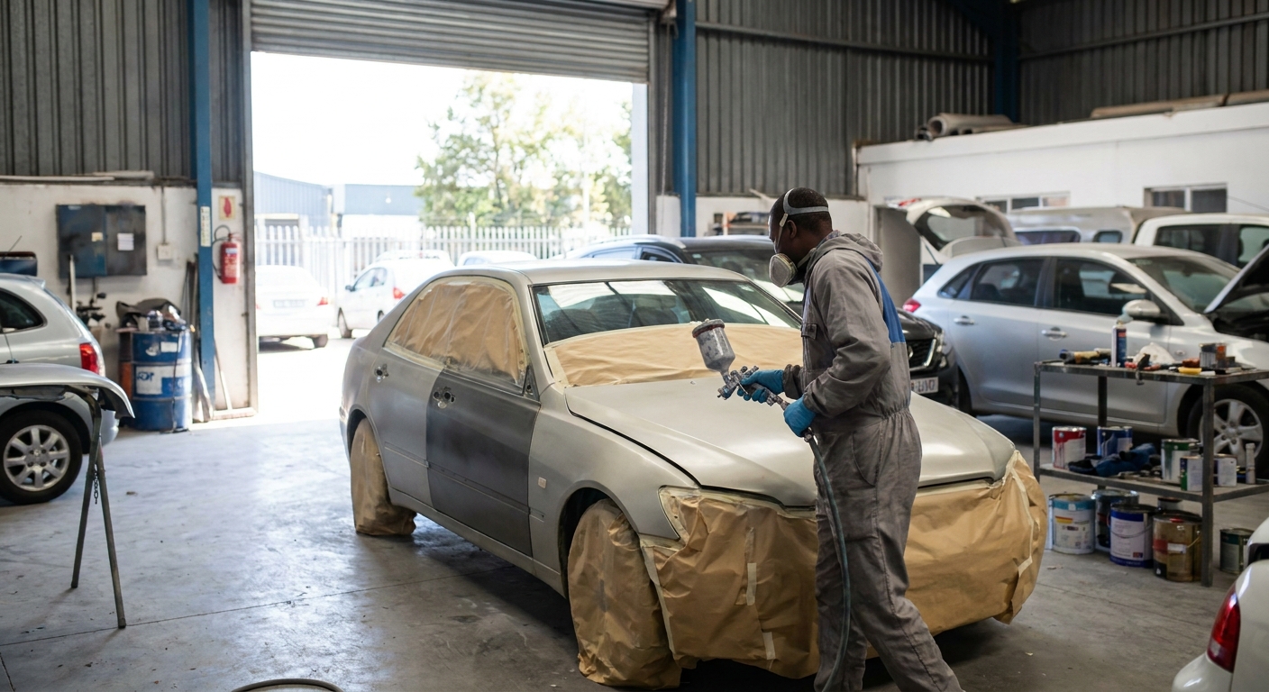 How much does a full car respray cost in South Africa